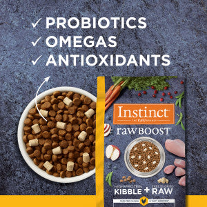 Instinct Raw Boost Raw + Kibble Dry Cat Food - Real Chicken - 10lb Bag